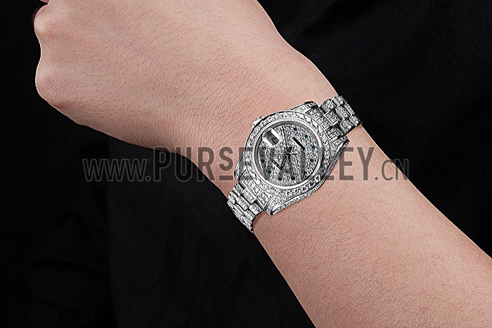 Swiss Rolex DateJust Diamond Dial Stainless Steel 622022