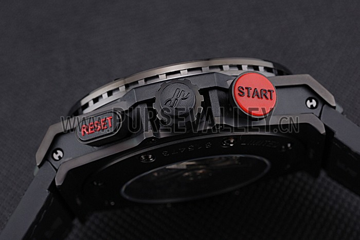 Swiss Hublot Big Bang Limited Edition Formula 1 Black And Red Dial Black Case Black Fabric Strap 622885