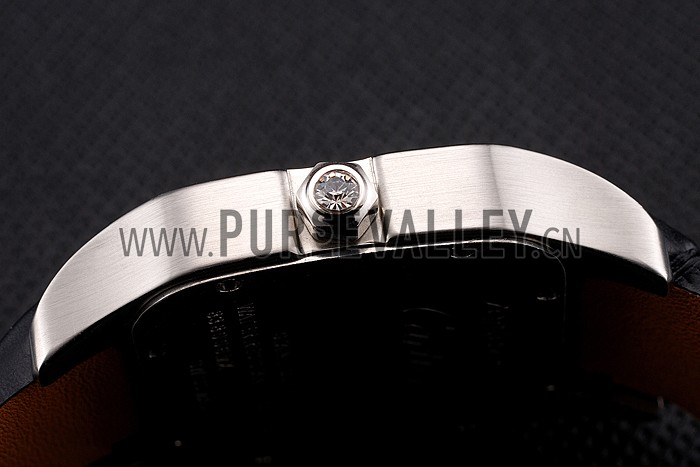 Cartier Santos 100 Diamond Silver Bezel 621924