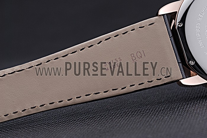 Swiss Cartier Ronde Solo Gold Diamond Case Black Dial Roman Numerals 622207