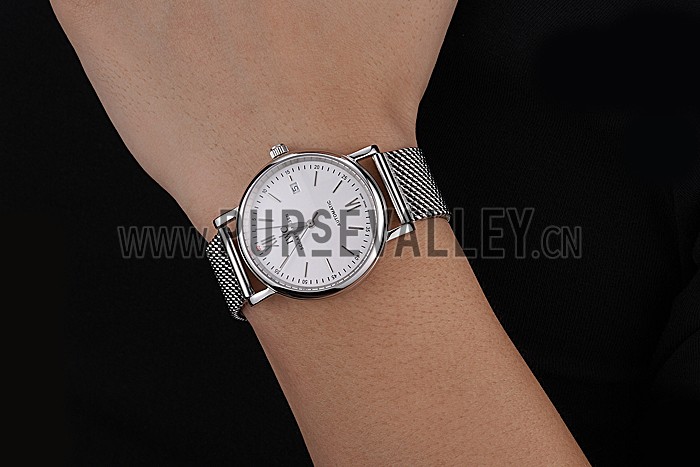 Swiss IWC Portofino Stainless Steel Case White Dial Steel Bracelet 622670