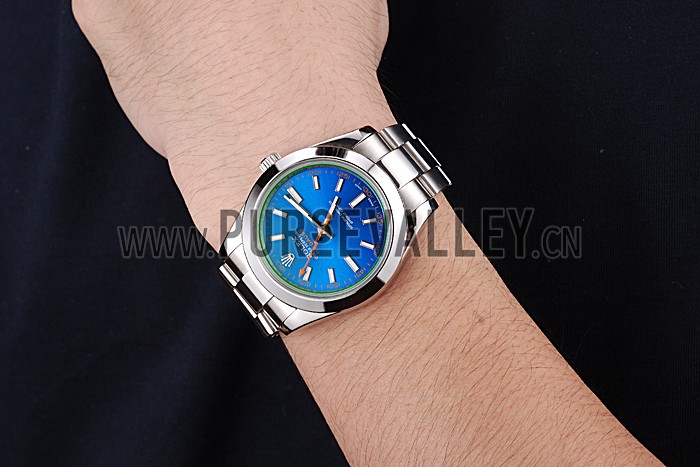 Rolex Milgauss Blue Dial Stainless Steel Case And Bezel 622838