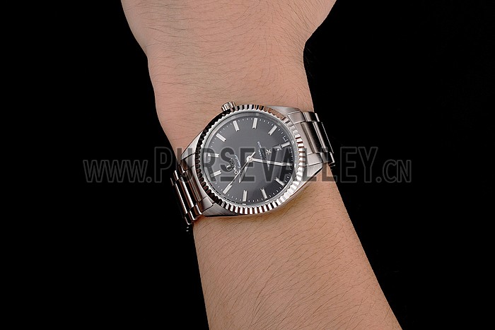 Omega Globemaster Black Dial Stainless Steel Case And Bracelet