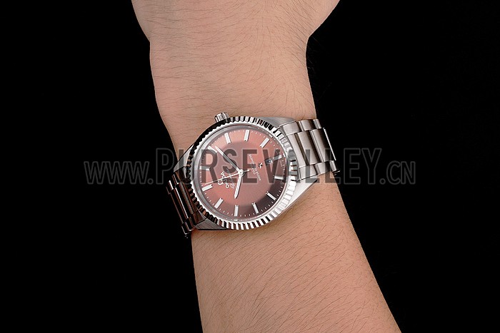 Omega Globemaster Brown Dial Stainless Steel Case And Bracelet