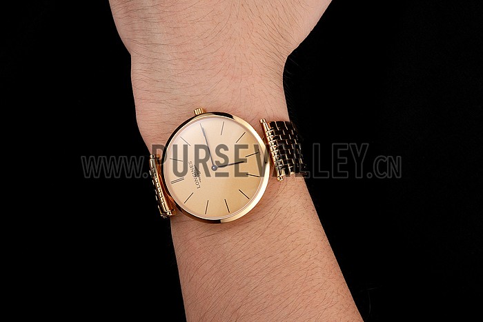 Swiss Longines Grande Classique Gold Dial Gold Case And Bracelet