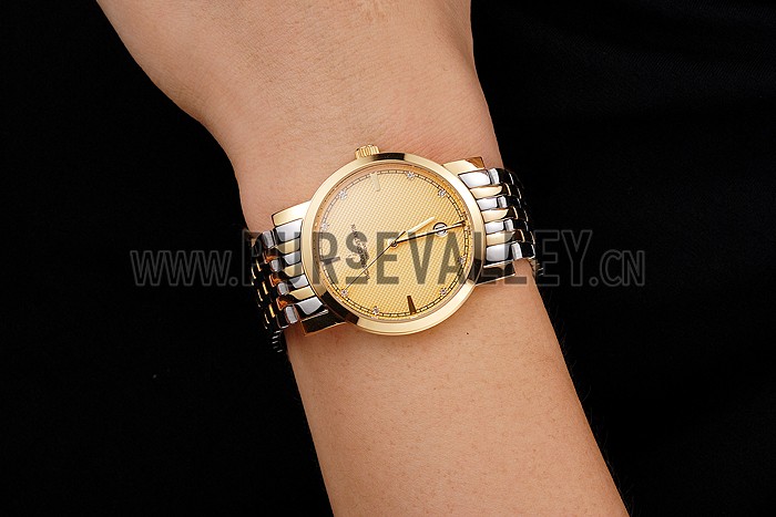 Vacheron Constantin Fine Gold Dial Gold Case Two Tone Bracelet