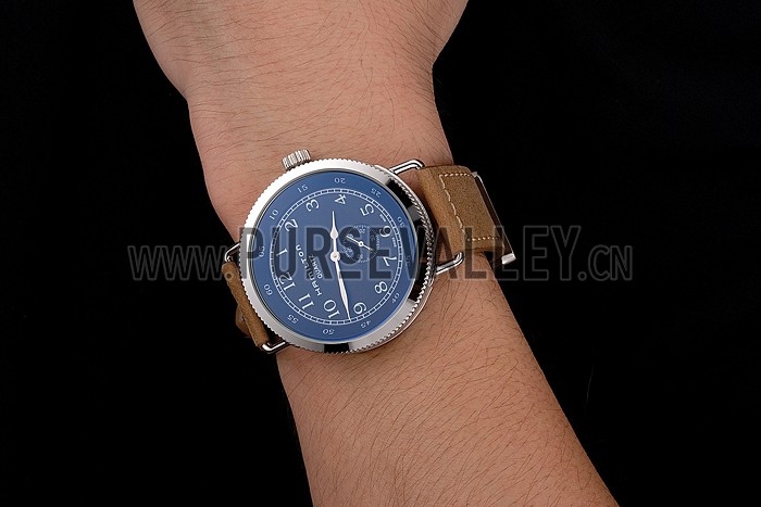 Hamilton Navy Pioneer Small Second Black Dial Stainless Steel Case Light Brown Leather Strap