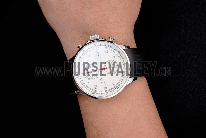 IWC Portugieser Yacht Club White Dial Stainless Steel Case Black Rubber Strap