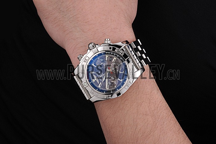 Swiss Breitling Certifie Stainless Steel Bezel Grey Dial 80287