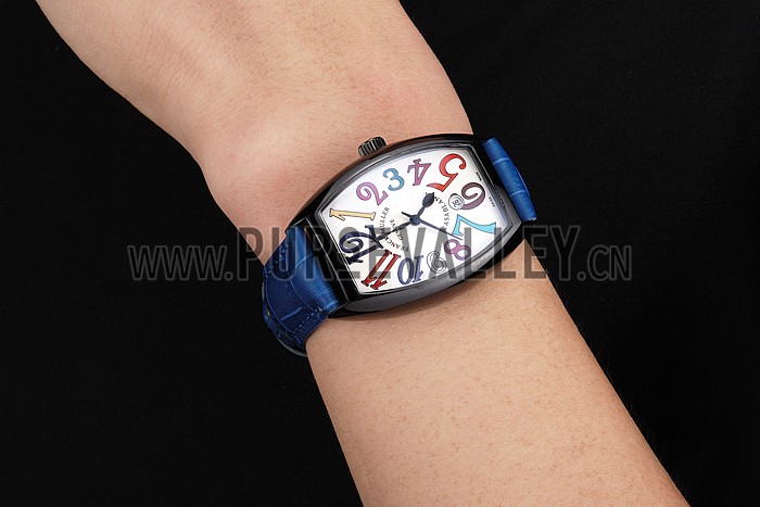 Franck Muller Casablanca Blue Croco Leather Band 621643