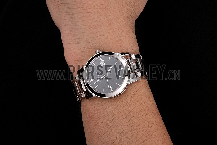 Burberry The City Black Dial Stainless Steel Case And Bracelet