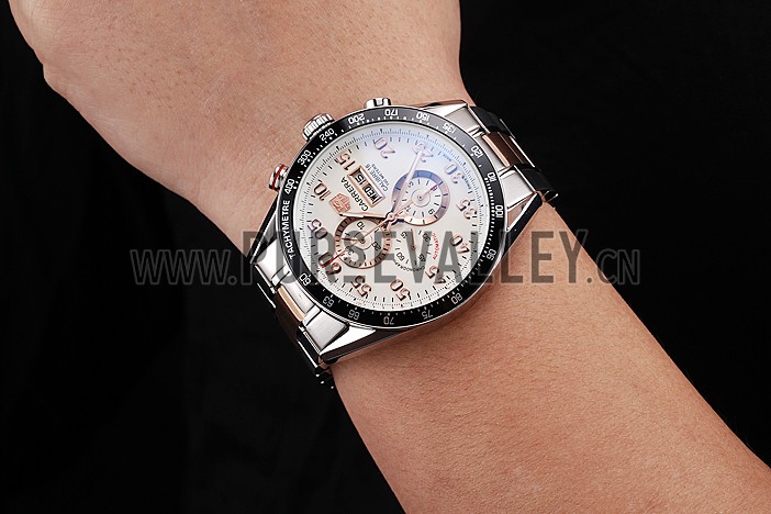 Tag Heuer Carrera Rose Gold and Stainless Steel Bracelet 801440