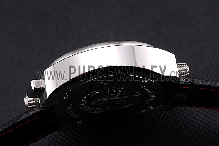 Omega Seamaster Bullhead Black Dial Stainless Steel Case Black Leather Strap 622826