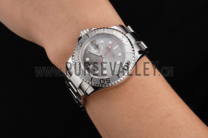 Swiss Rolex Yacht-Master Gray Dial Stainless Steel Case And Bracelet