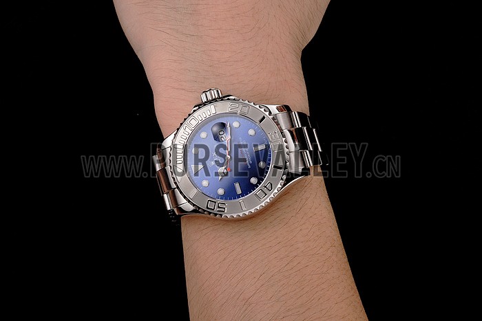 Rolex Yacht-Master Blue Dial Stainless Steel Case And Bracelet