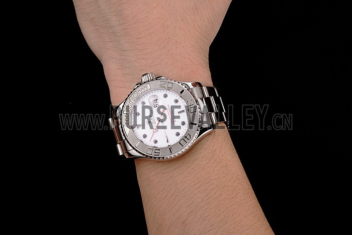 Rolex Yacht-Master White Dial Stainless Steel Case And Bracelet