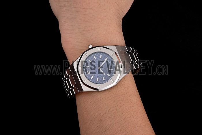 Audemars Piguet Royal Oak Fondation Blue Dial Stainless Steel Case And Bracelet