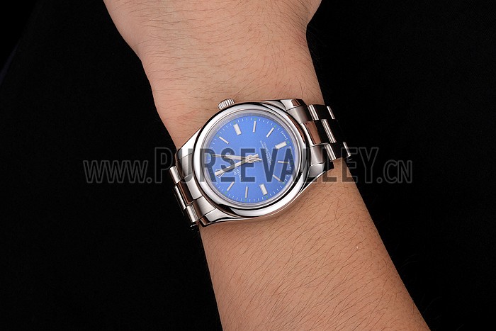 Rolex Oyster Perpetual Blue Dial Stainless Steel Case And Bracelet