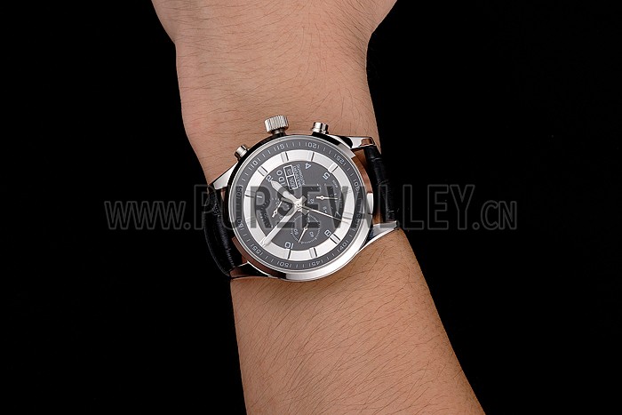 Mido Multifort Cronograph 2 Tone Dial Black Leather Strap 622184