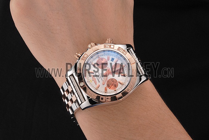 Swiss Breitling Certifie Stainless Steel Bezel White Dial 80288