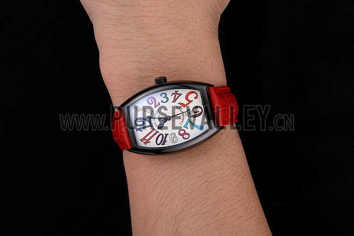 Franck Muller Casablanca Red Croco Leather Band 621644