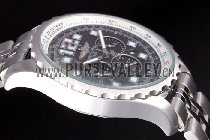 Breitling Navitimer Stainless Steel Strap Black Dial 98236