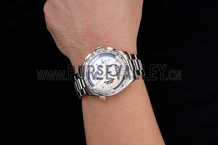 Tag Heuer Carrera Calibre 36 Stainless Steel Strap White Dial 7926