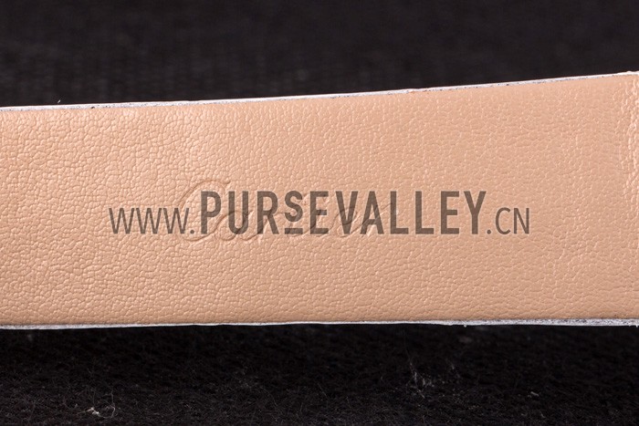 Cartier Ballon Bleu White Leather Strap 621449