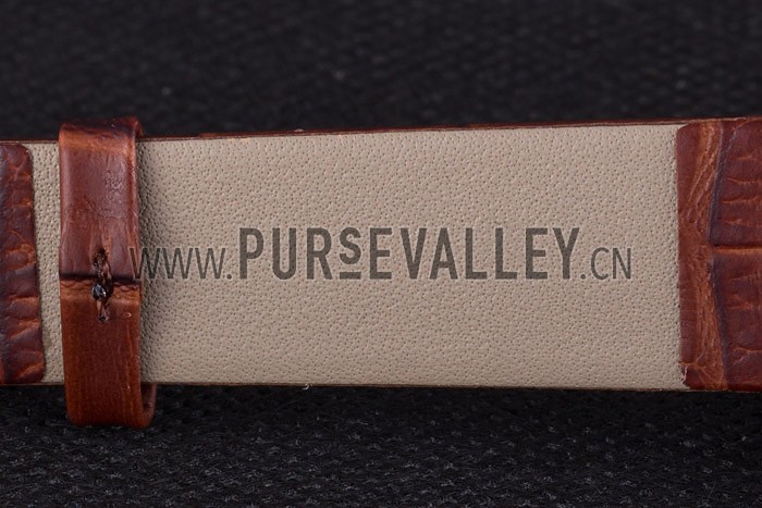 La D de Dior Brown Leather Strap with Brown Dial 621511