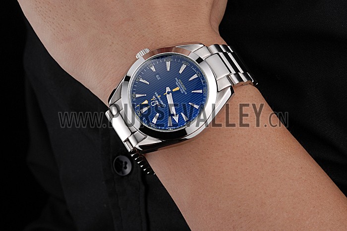 Omega Seamaster Aqua Terra Black Dial Yellow Numerals Stainless Steel Bracelet 622524