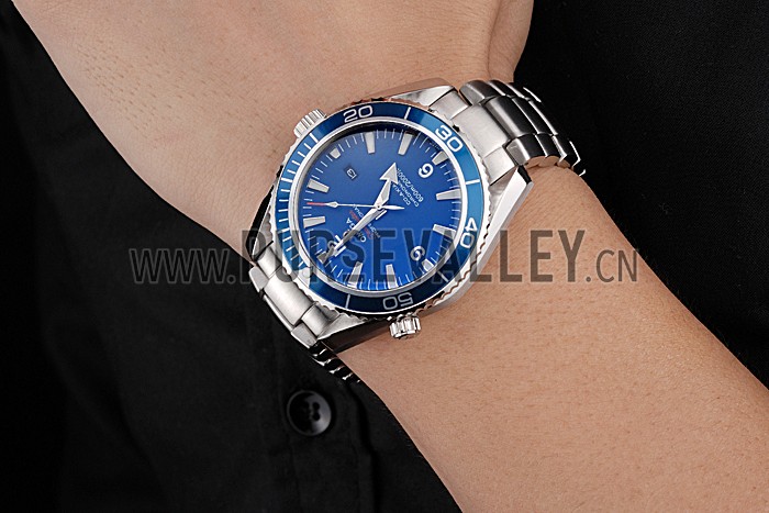 Omega Seamaster Planet Ocean Blue Dial Stainless Steel Bracelet 622537