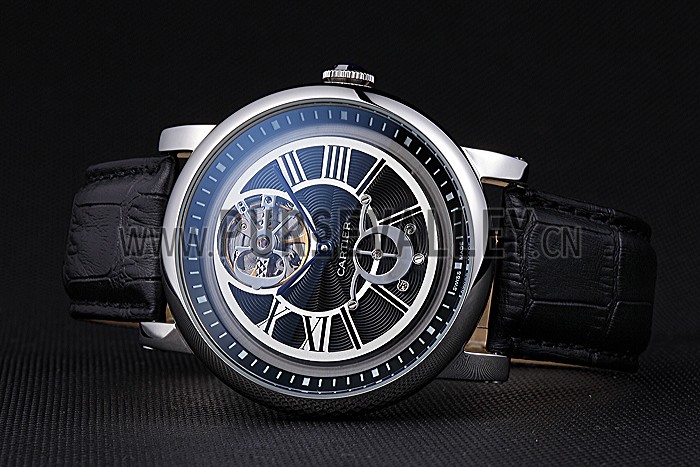 Cartier Rotonde Flying Tourbillon Black Dial 621946