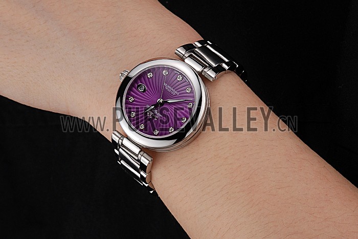 Omega Ladymatic Purple Dial Stainless Steel Bracelet 622459
