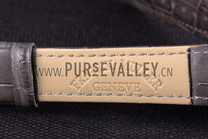 Franck Muller Casablanca Black Croco Leather Band 621641