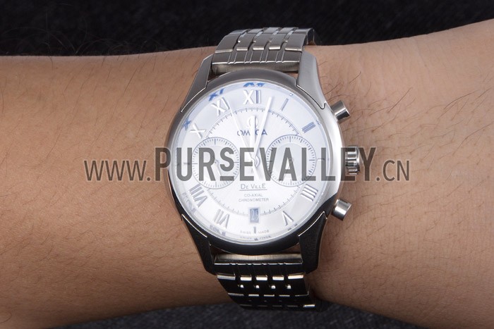 Omega DeVille Stainless Steel Links White Dial 621561