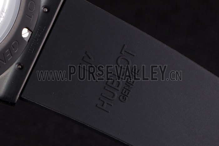 Hublot Big Bang Black Rubber Strap Black Checkered Dial 80193