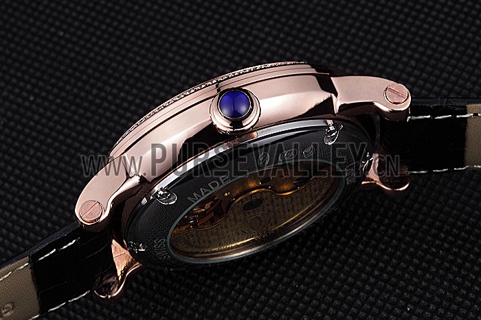 Cartier Rotonde Flying Tourbillon Diamonds Black Dial 621951