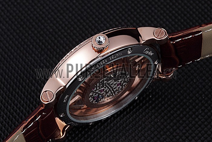 Cartier Rotonde Skeleton Flying Tourbillon Brown 621961