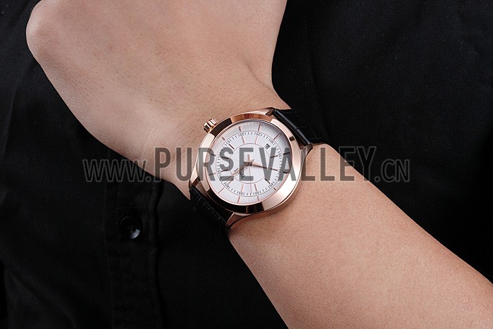 Piaget Gouverneur Chronograph Rose Gold White Dial 621980