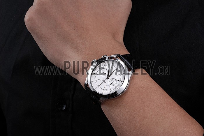 Piaget Gouverneur Chronograph Stainless Steel White Dial 621981