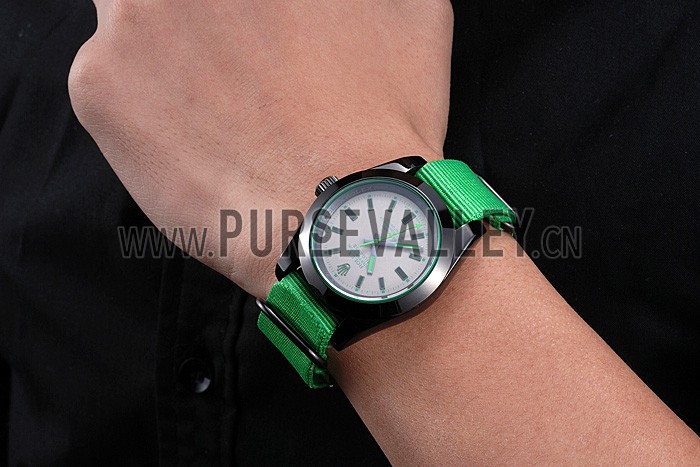 Rolex Milgauss Bamford Green Nylon Strap 622004