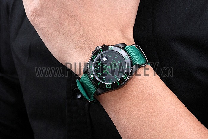 Rolex Stealth Submariner Green Nylon Strap 622009