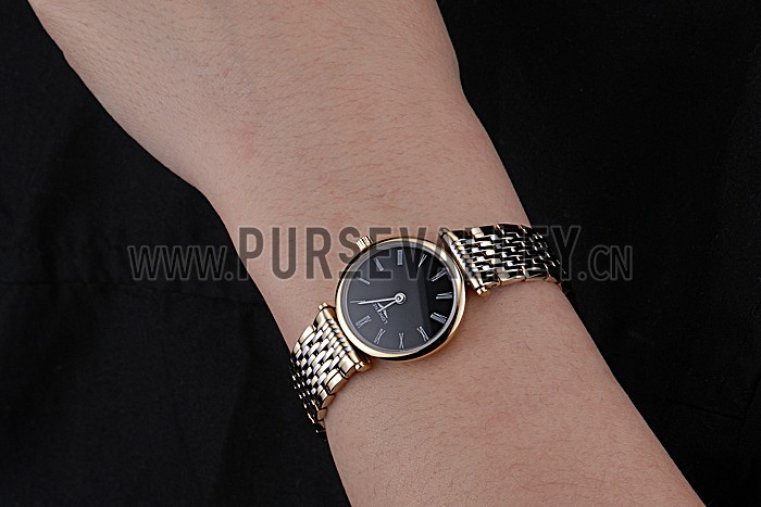 Longines La Grande Classique Two Tone Band Black Dial Femme 622098
