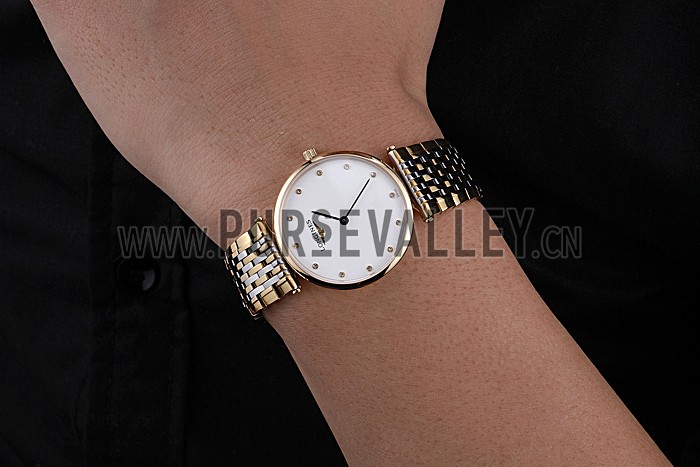 Longines La Grande Classique Two Tone Band White Dial Diamond Markers Homme 622101