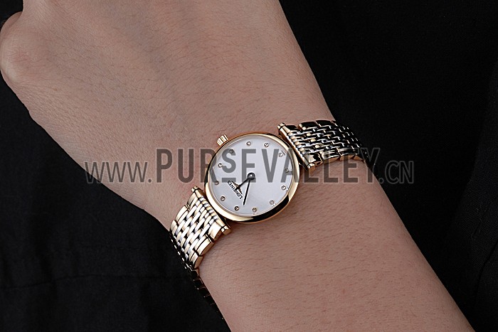 Longines La Grande Classique Two Tone Band White Dial Diamond Markers Femme 622102