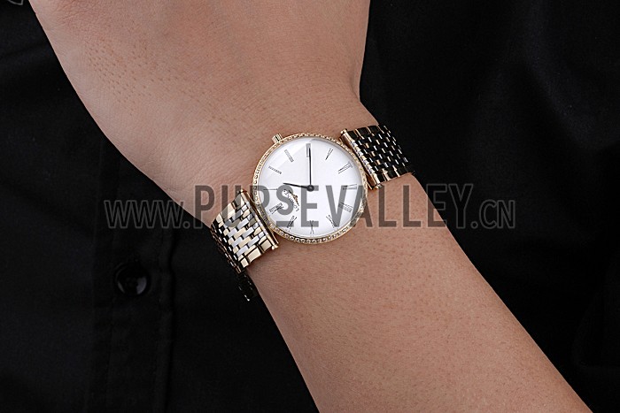 Longines La Grande Classique Two Tone Band White Dial Diamond Bezel Homme 622103
