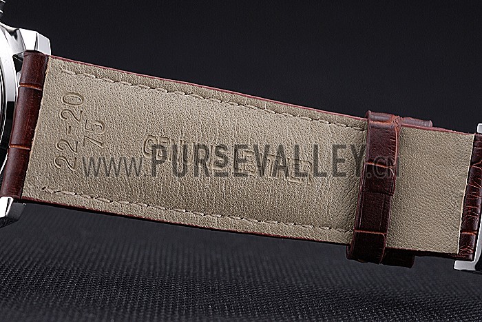 Mido Multifort Cronograph All White & Black Dial Brown Leather Strap 622183