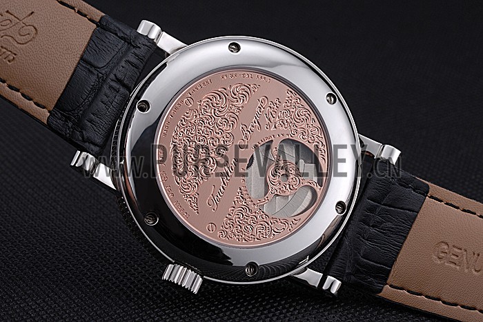 Breguet Classique Grande Complication Tourbillon Silver Case Black Dial Black Leather Strap 622212