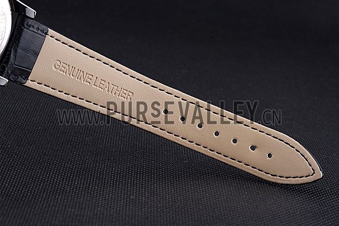 Jaeger LeCoultre Rendez-Vous Night And Day White Dial Black Leather Bracelet 622082