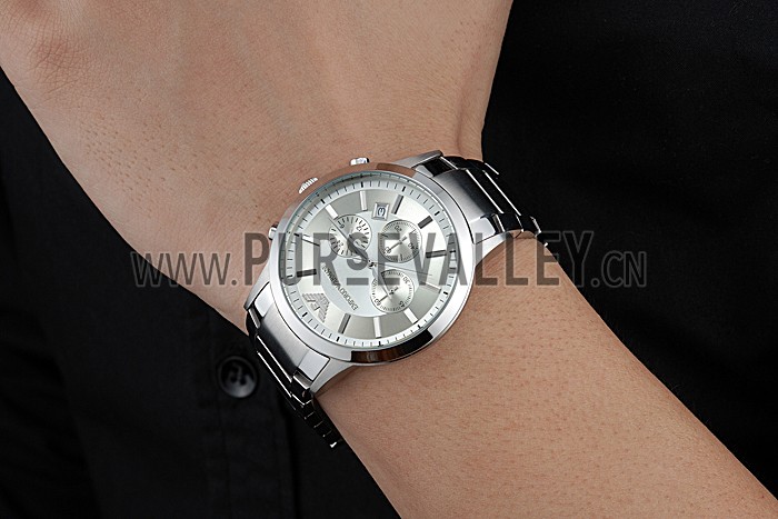 Emporio Armani Classic Chronograph Silver Dial Stainless Steel Bracelet 622344
